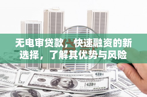 板芙无电审贷款，快速融资的新选择，了解其优势与风险