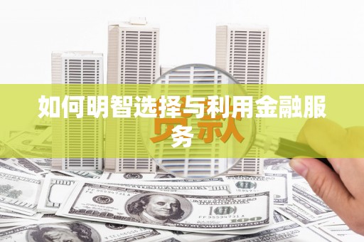 板芙如何明智选择与利用金融服务
