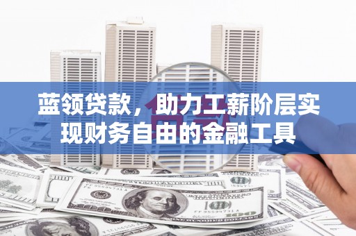板芙蓝领贷款，助力工薪阶层实现财务自由的金融工具