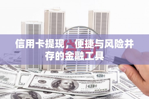 板芙信用卡提现，便捷与风险并存的金融工具