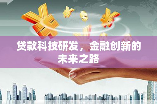 板芙贷款科技研发，金融创新的未来之路
