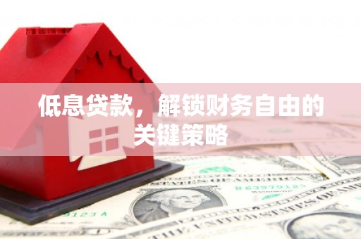 板芙低息贷款，解锁财务自由的关键策略