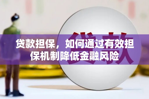 板芙贷款担保，如何通过有效担保机制降低金融风险