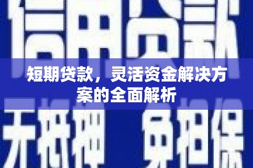 板芙短期贷款，灵活资金解决方案的全面解析