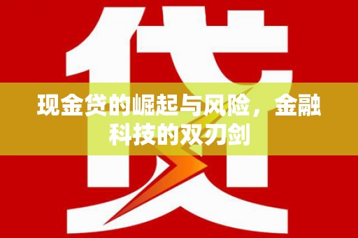 板芙现金贷的崛起与风险，金融科技的双刃剑
