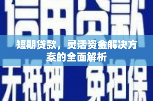 板芙短期贷款，灵活资金解决方案的全面解析