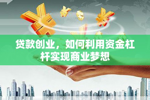 板芙贷款创业，如何利用资金杠杆实现商业梦想