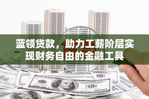 板芙蓝领贷款，助力工薪阶层实现财务自由的金融工具