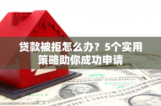 板芙贷款被拒怎么办？5个实用策略助你成功申请