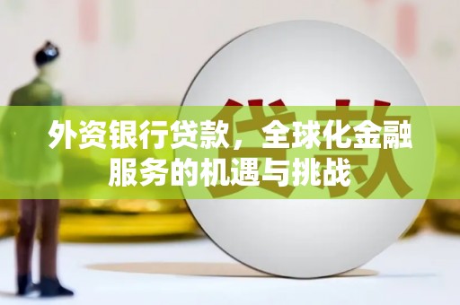 板芙外资银行贷款，全球化金融服务的机遇与挑战