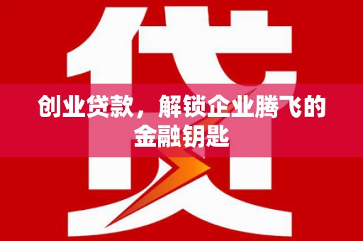 板芙创业贷款，解锁企业腾飞的金融钥匙