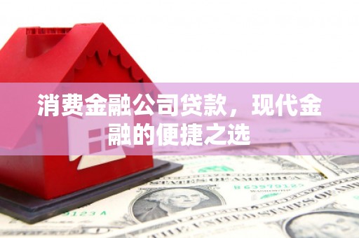 板芙消费金融公司贷款，现代金融的便捷之选