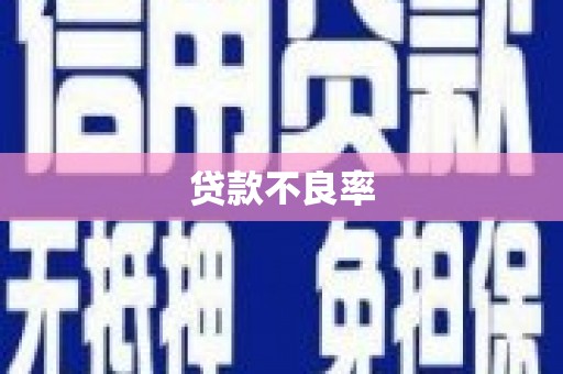 板芙贷款不良率