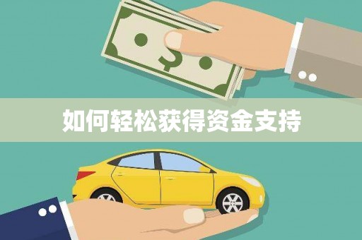 板芙如何轻松获得资金支持